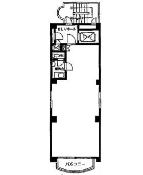 羽織屋ビルの基準階図面