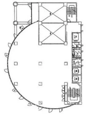 雄元千葉ビルの基準階図面