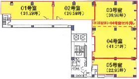 新横浜アーバンスクエアの基準階図面