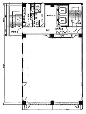 新横浜金子ビルの基準階図面