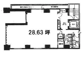 東亜ビルの基準階図面