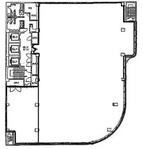 YS新横浜ビルの基準階図面