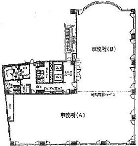 藤和不動産新横浜ビルの基準階図面