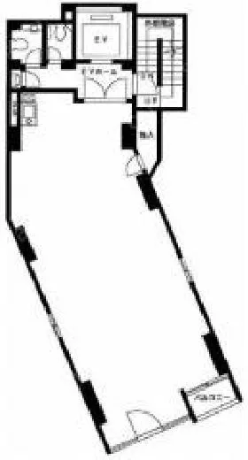 銀座クレッセントビルの基準階図面