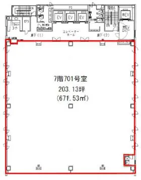 銀洋新横浜ビルの基準階図面