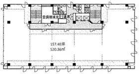 新横浜ICビルの基準階図面