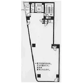 銀座輝ビルの基準階図面