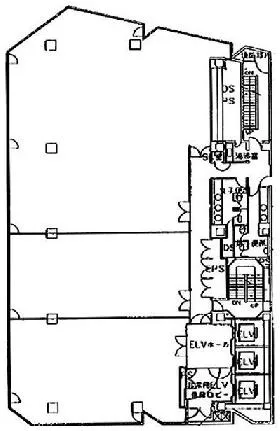 新横浜第2センタービルの基準階図面