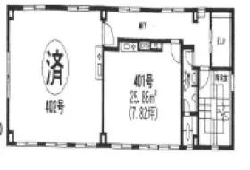 サンライズビルの基準階図面