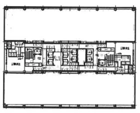 EPIC TOWER SHIN YOKOHAMA(旧:新横浜ビジネスタワー)ビルの基準階図面