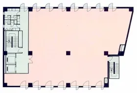 T&Tビルの基準階図面