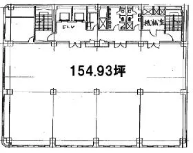 柏原【取壊し済み】ビルの基準階図面