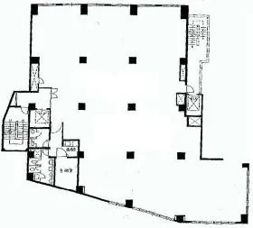 青山ハイツ(旧:第1九曜)の基準階図面