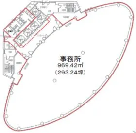 青山オーバルビルの基準階図面