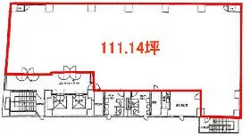 大手町建物虎ノ門【取壊し済み】ビルの基準階図面