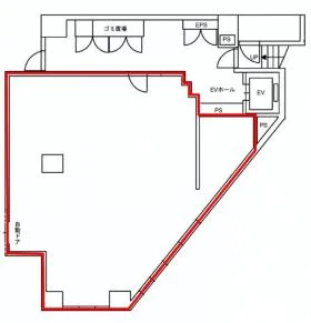 HBビル勝どきビルの基準階図面