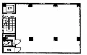 城南不二ビルの基準階図面