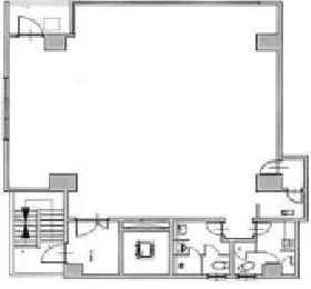 日本橋中屋ビルの基準階図面
