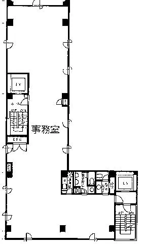 田町ハラビルの基準階図面