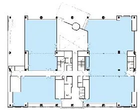 横浜ビジネスパーク(YBP)ノーススクエアⅡビルの基準階図面