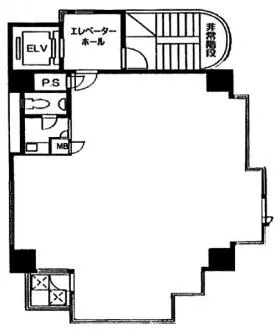 サンドー駒沢ビルの基準階図面