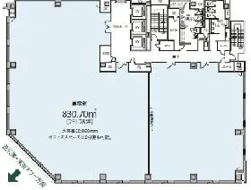 菱進御成門ビルの基準階図面