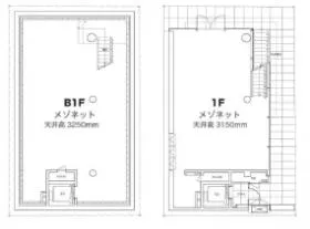 AOYAMA RISE BLDG.ビルの基準階図面