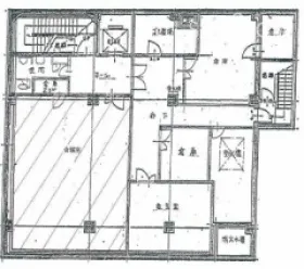 下北沢分館の基準階図面