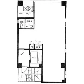 越後屋ビルの基準階図面