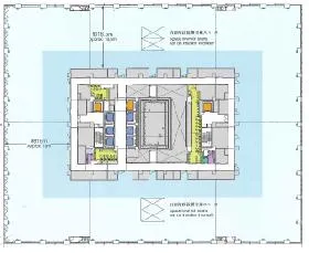 豊洲フォレシアビルの基準階図面