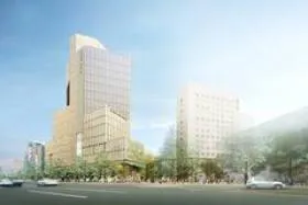 上智大学四谷キャンパス新棟計画ビルの外観