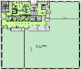 オンワードパークビルの基準階図面