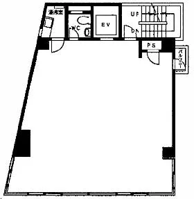 相模屋第3ビルの基準階図面