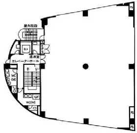 芝MONTビルの基準階図面