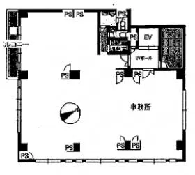 クラート大崎ビルの基準階図面