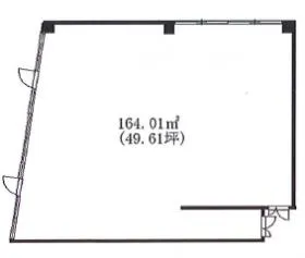 扇屋ビルの基準階図面