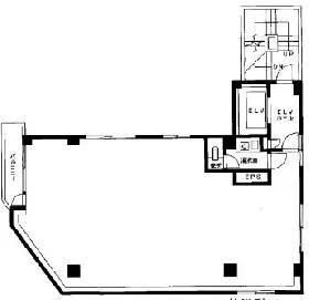 新橋溝口ビルの基準階図面