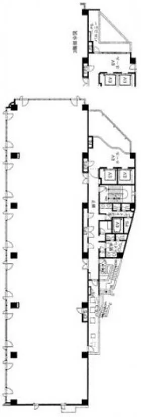 Daiwa笹塚ビルの基準階図面