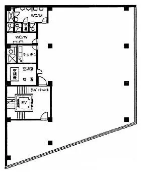 山和渋谷ビルの基準階図面