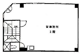 新橋三田ビルの基準階図面