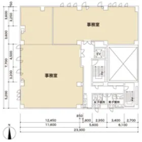 サンライトビルの基準階図面