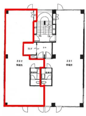 アルカサルビルの基準階図面