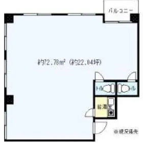 奥田屋ビルの基準階図面