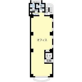 VORT浅草橋駅前II(旧:秀山)ビルの基準階図面