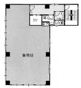 山名ビルの基準階図面