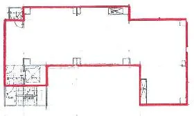 FUJIBUILDING HARAJUKUビルの基準階図面