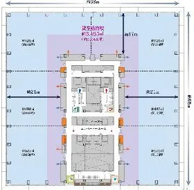東京スクエアガーデンの基準階図面
