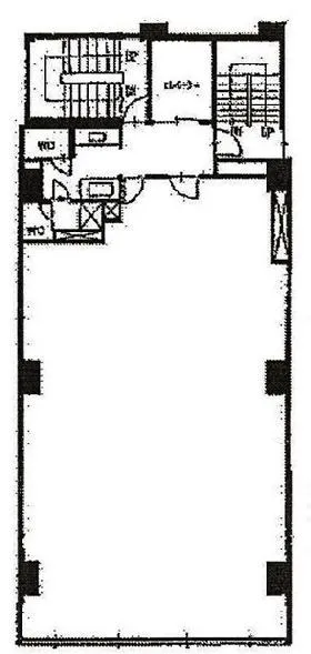 虎ノ門一丁目ビルの基準階図面