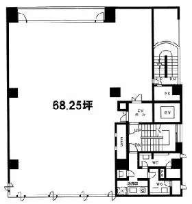 SHビルの基準階図面