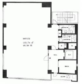 東銀座プラザビルの基準階図面